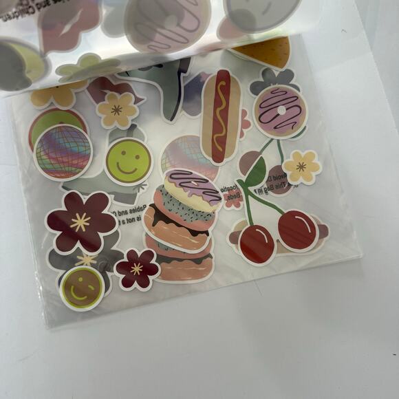 Room Essentials Dishwasher-Safe Stickers 4 Pack Food Flower Vinyl Decals Target - Picture 5 of 7